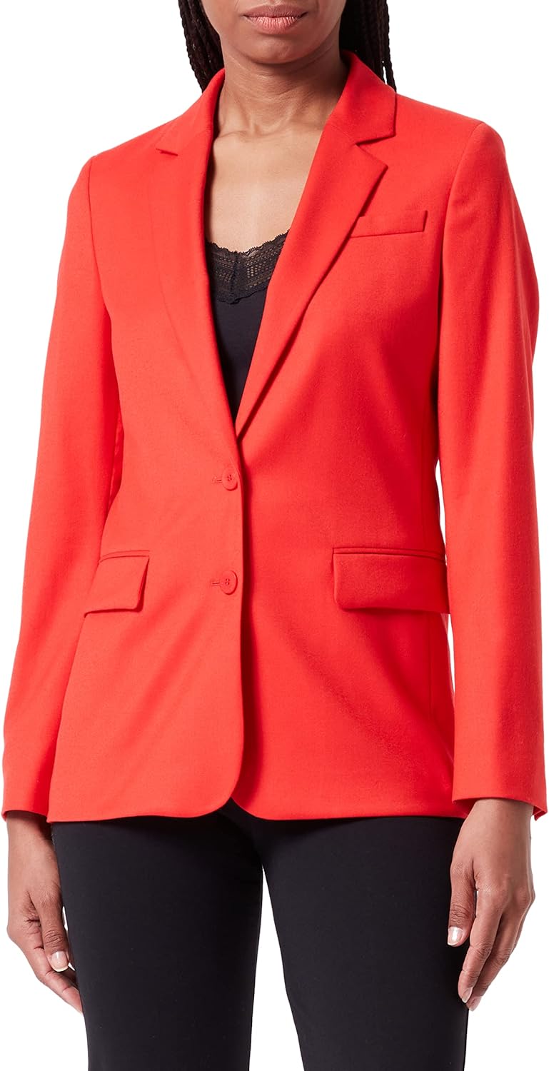 HUGO Damen Akrida Lässiger Blazer 32 Medium Red613, 32 Medium Red613