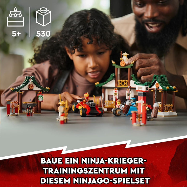 LEGO 71787 NINJAGO Kreative Ninja Steinebox, Spielzeug Aufbewahrungskiste mit Ninja-Auto und Motorra