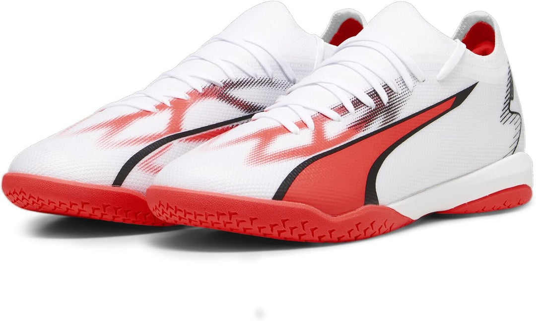 PUMA Herren Ultra Match It Fussballschuh 46 EU Puma White Puma Black Fire Orchid, 46 EU Puma White P