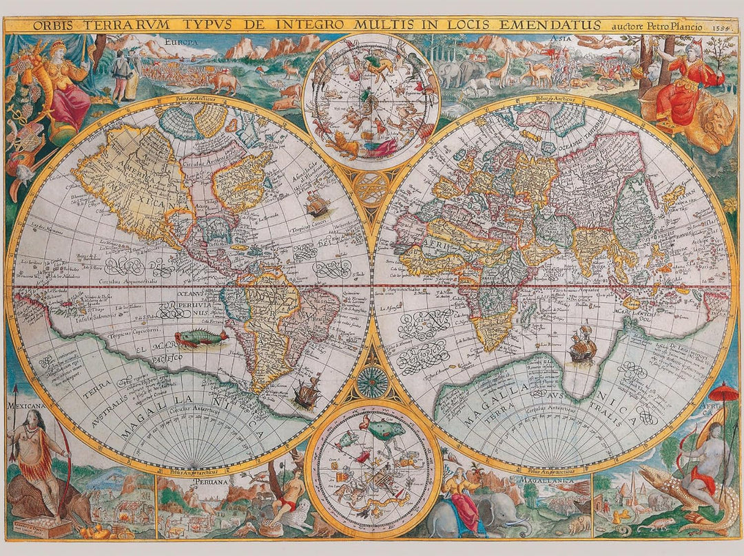 Ravensburger Puzzle 16381 - Historische Weltkarte - 1500 Teile Puzzle für Erwachsene und Kinder ab 1