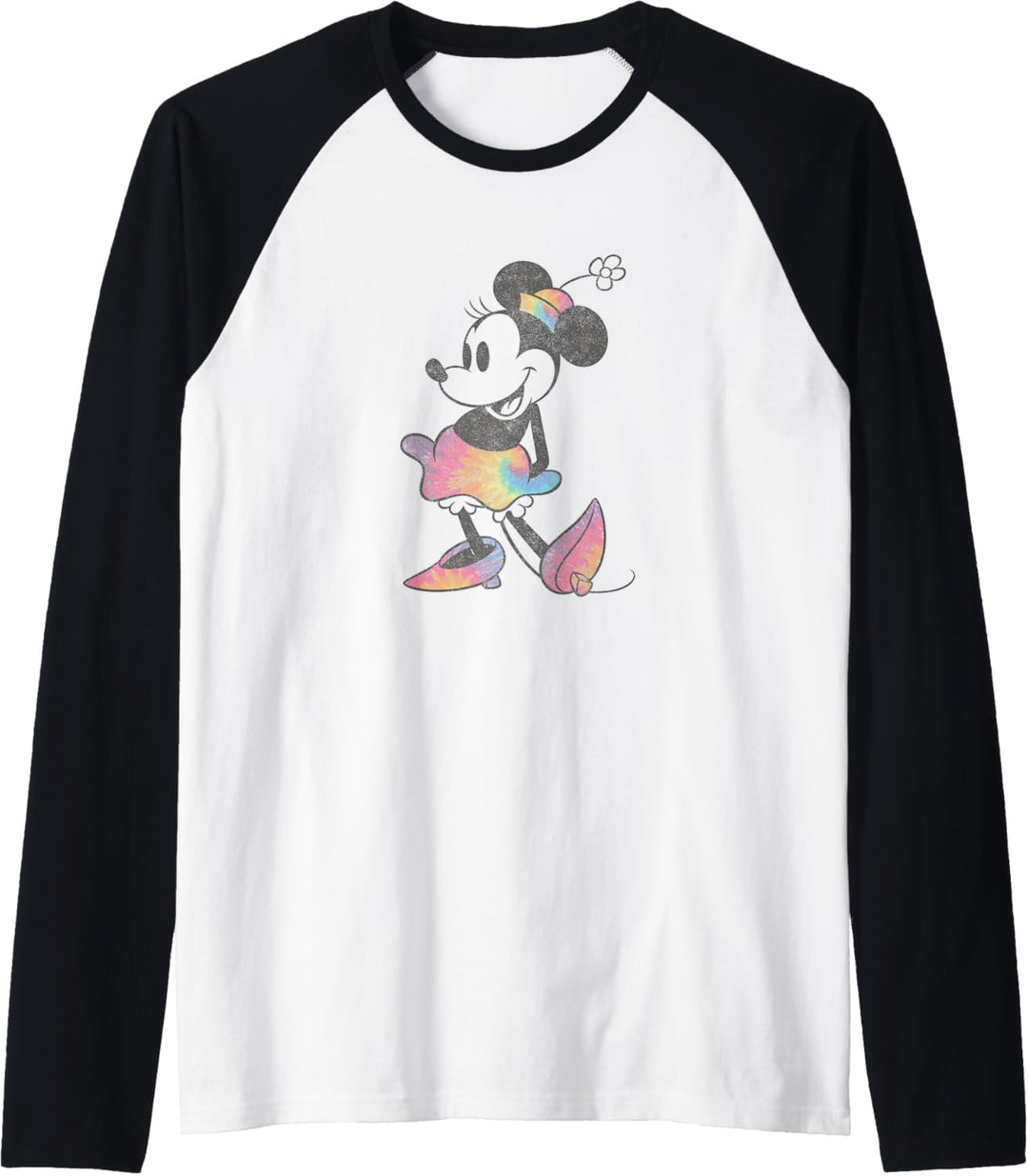 Disney Mickey And Friends Minnie Mouse Tie Dye Raglan