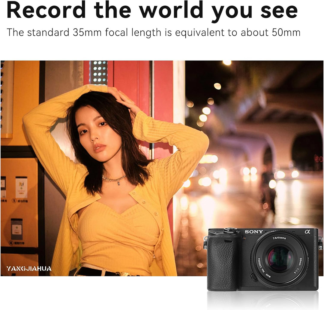 7artisans 35mm F1.4 Mark II APS-C Manueller Fokus Festbrennweite Grosse Blende Kompatibel mit Nikon