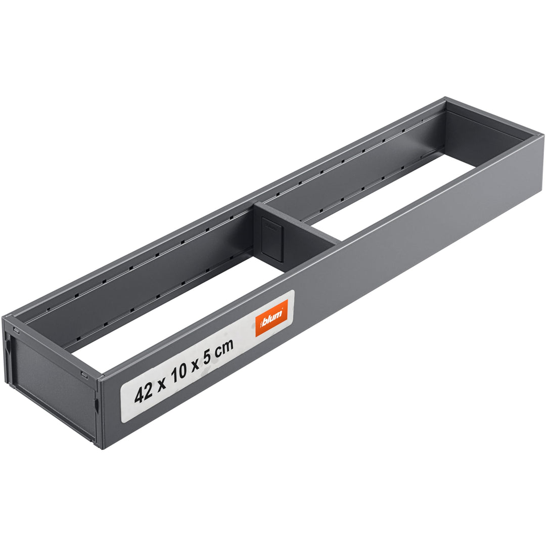 BLUM AMBIA-LINE Schubkastenrahmen schmal, NL450mm, Stahl oriongrau matt