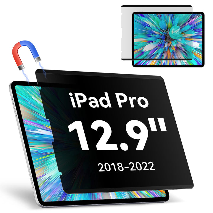 Magnetischer Blickschutzfilter Kompatibel Mit iPad Pro 12.9 Zoll (2022 M2/2021/2020/2018), Abnehmbar