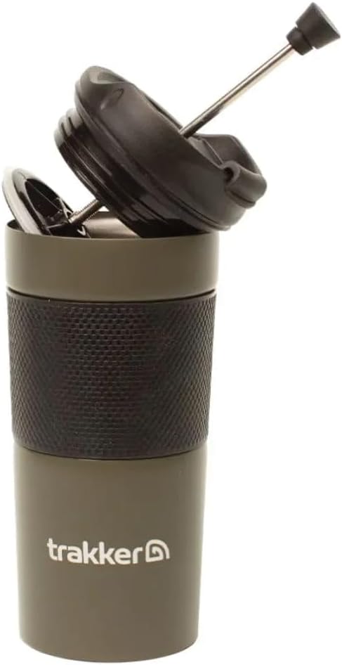 Trakker Armolife Kaffee Thermobecher mit French-Press Funktion | Thermoskanne