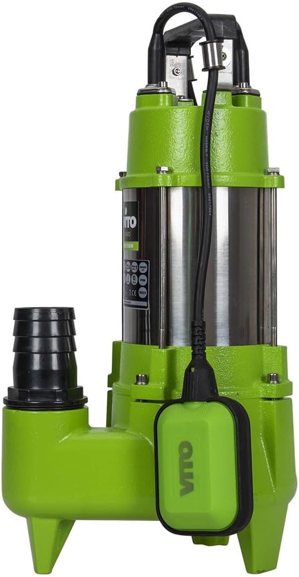 Vito AGRO Submersible Pump Water Pump 1500 Power 1500 W | Maximum Lift 13 m | Maximum Suction 5 m |