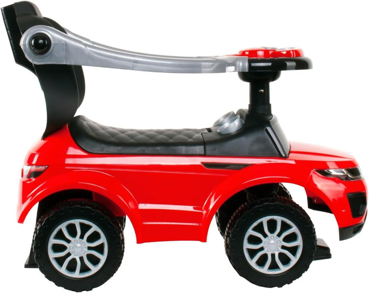 4in1 Kinderauto Rutschauto ab 2 Jahre und Schiebeauto mit Hupe und Musik, Rutschauto mit Stauraum un