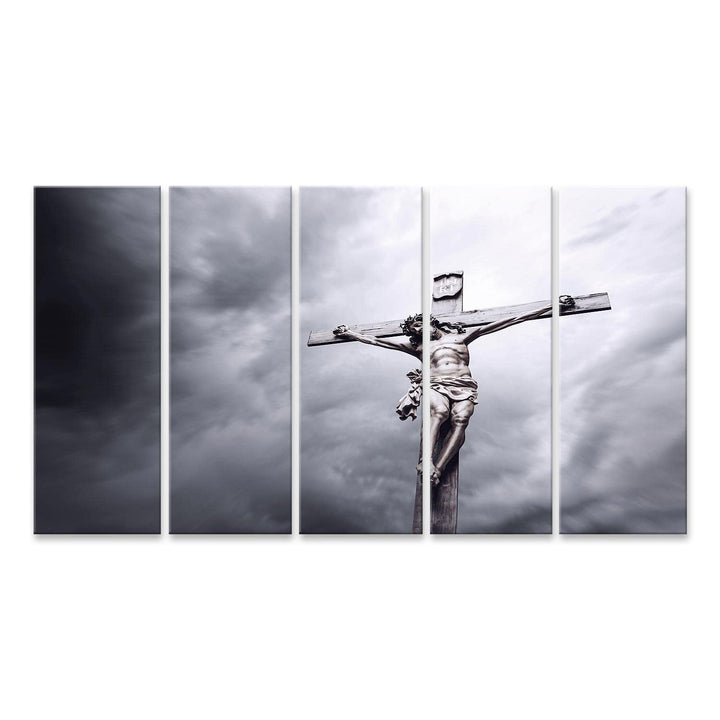 islandburner Bild auf Leinwand Kreuzigung Von Jesus Christus Bilder Wandbilder Poster Leinwand 160x8