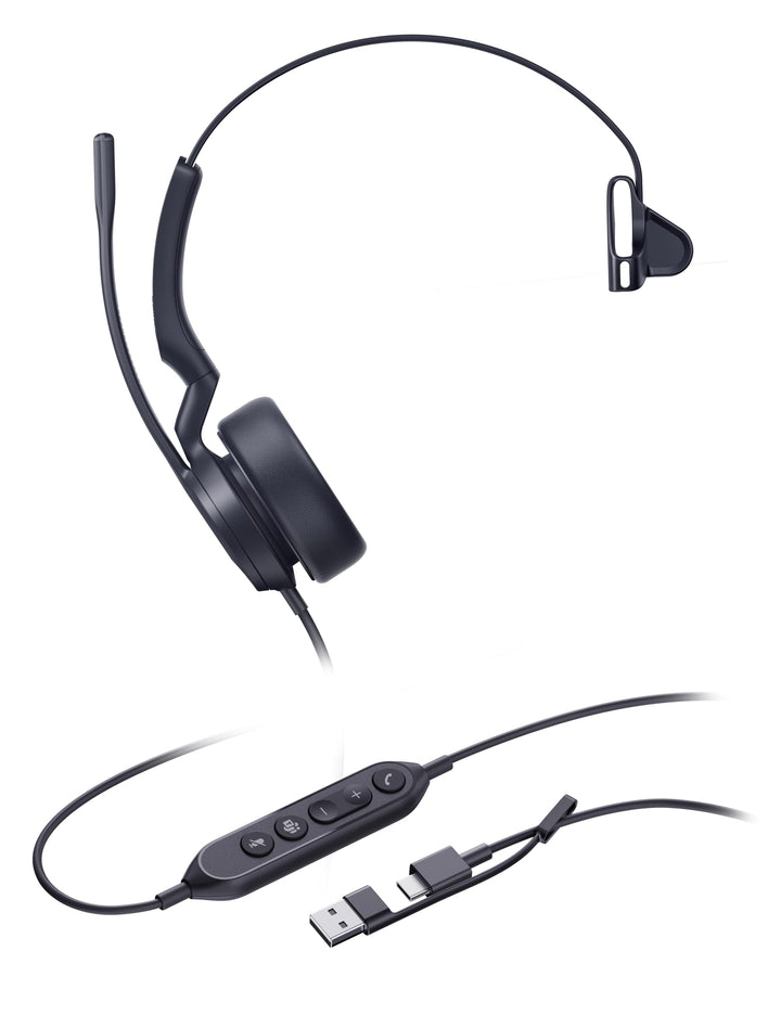 Yealink Headset UH44 Mono Teams USB-C/A, UH44 Mono Teams