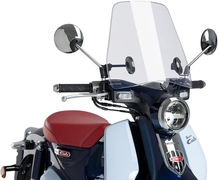 Puig Rollerscheibe Urban 3491W für Honda Super Cub C125 18'-19' TRANSPARENTE, TRANSPARENTE