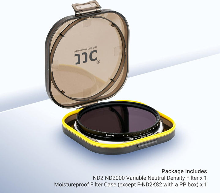 JJC 46mm Variable ND Filter ND2-ND2000 Neutral Graufilter für Nikon Z DX 16-50mm f/3.5-6.3 VR, für O