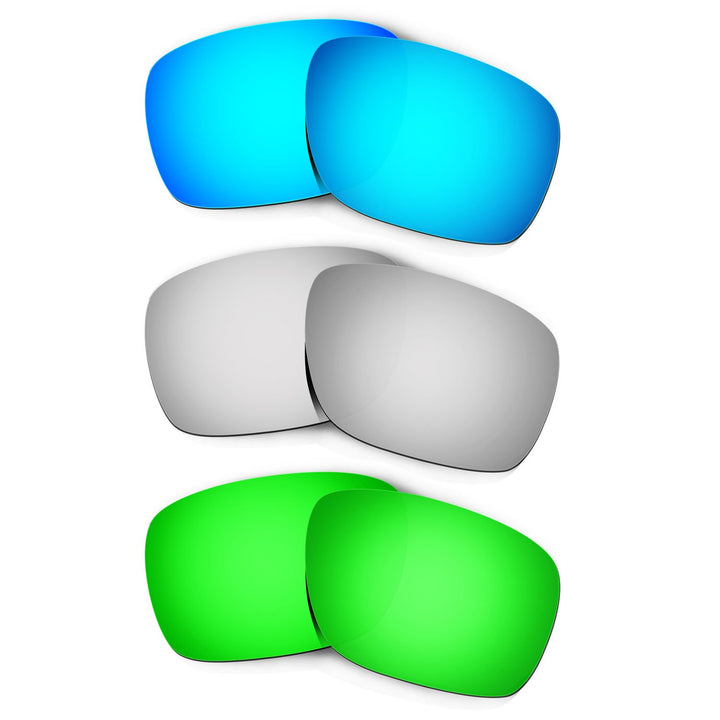 HKUCO Plus Replacement Lenses For Oakley Turbine - 3 pair Combo Pack