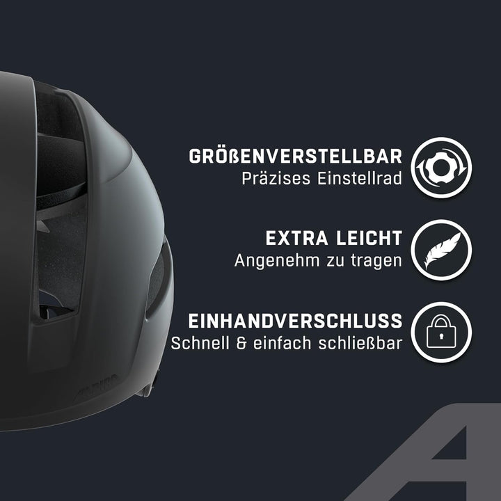 ALPINA SOHO - Extrem Robuster, Leichter & Individuell Anpassbarer Urban Fahrradhelm Für Erwachsene b