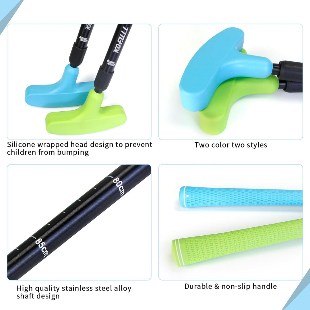 CRESTGOLF Golf-Putter, Golf-Putter für Damen und Herren, 2 Stück, Zwei-Wege-Putter,Rechts- oder Link
