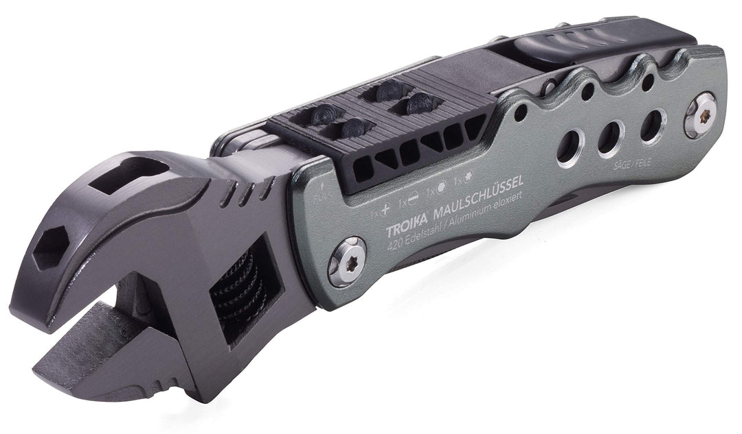 Troika Unisex – Erwachsene Design Werkstatt Multi-Tool, schwarz, 152 x 40 x 20 mm