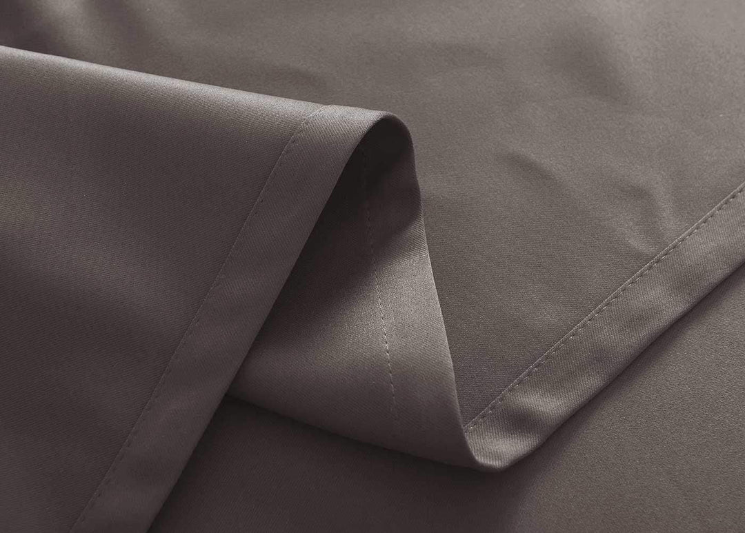 Gardinenbox Vorhänge Blickdicht »Newyork« Taupe HxB 225x295 cm 2er-Pack Thermo-Gardinen Verdunkelung