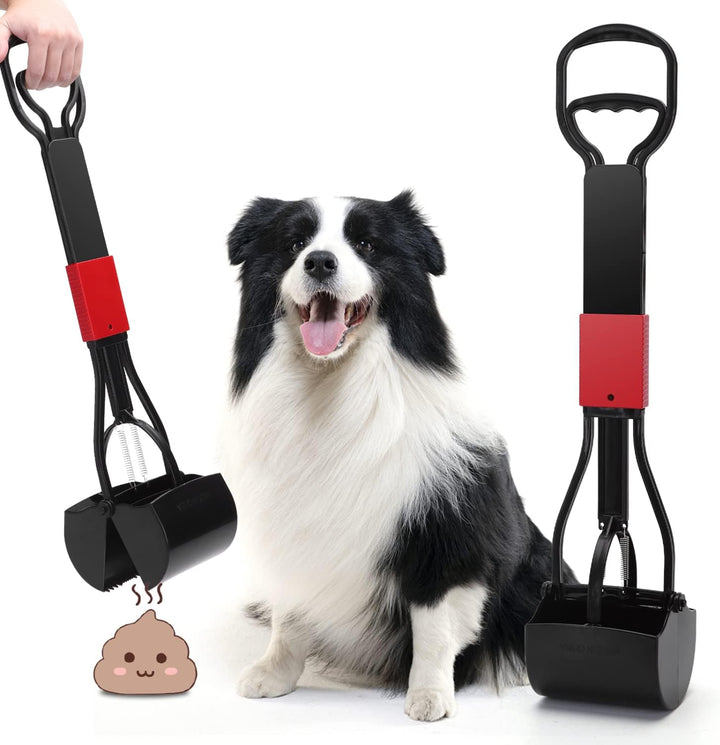 Nobleza Pooper Scooper Faltbar Hundekotschaufel mit Einfach Nutzbarem Hebel und Hochdruck Feder Hund