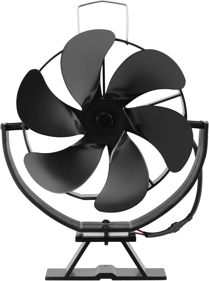 Navaris 6 Flügel Kaminventilator ohne Strom - Ofenventilator Ventilator für Kaminofen - leise Zirkul
