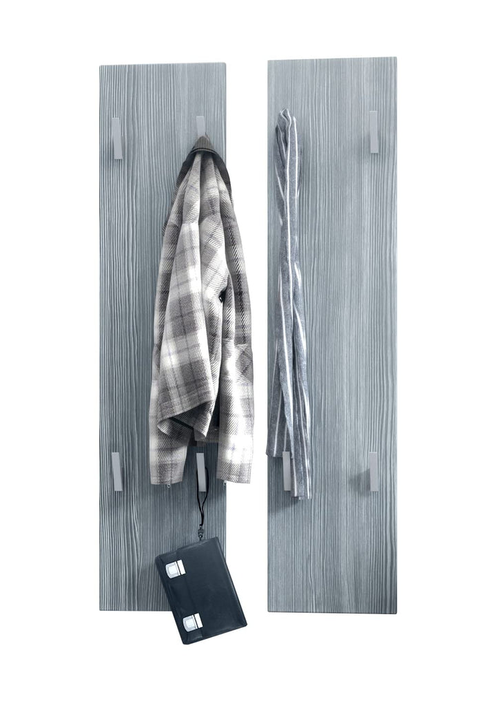 Vladon Wandpaneel 120, Garderobenpaneel bestehend aus 2 Paneelen, Avola-Anthrazit (je 28 x 120 x 2 c