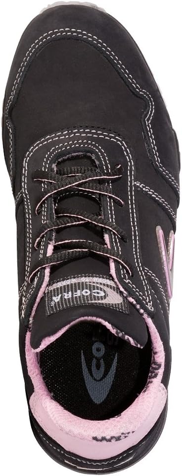 Cofra 78500-010.W37 ALICE S3 SRC Sicherheitsschuhe, Schwarz/Rosa, Grösse 37 37 EU, 37 EU