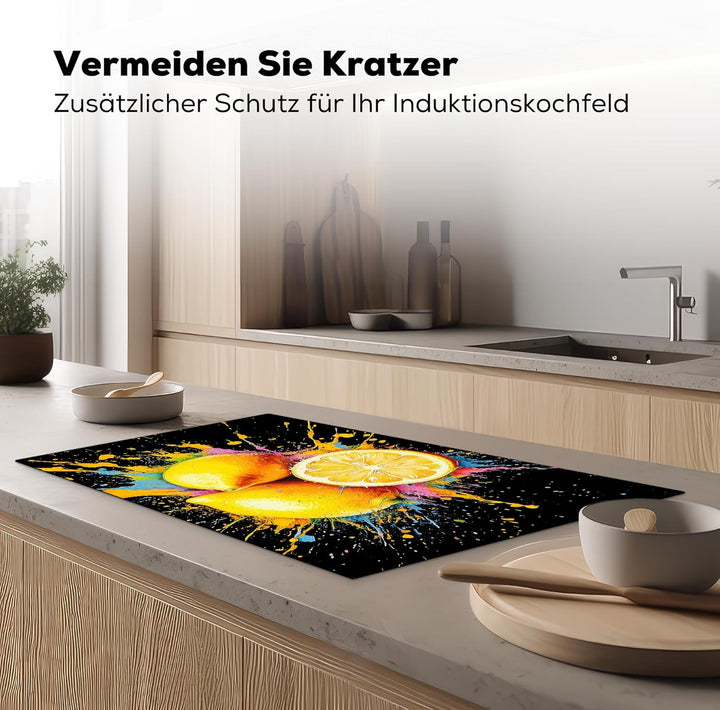 Herdabdeckplatte 90x52 cm Einteilig Induktionsmatte Küche Abdeckung Ceranfeld Herd Abdeckplatte Deko