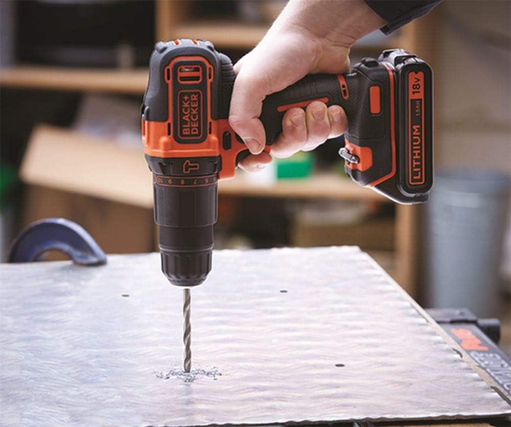 Black + Decker Black & Decker BDCHD18BAFC Akkubohrmaschine 80 tlg. Set, 1 W, 18 V
