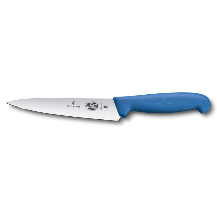 Victorinox Fibrox Kochmesser, Breites Universalmesser für Obst und Gemüse, 15 cm, Gerade Klinge, Sch