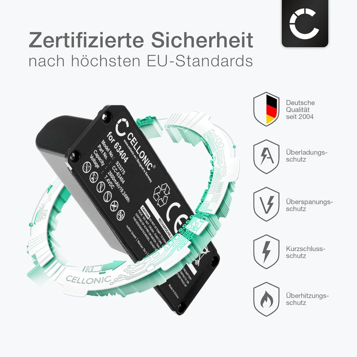 CELLONIC 1x Akku für Lautsprecher Kompatibel mit Bose Soundlink Mini I, 063404 - (2600mAh, 7.4V), 1x