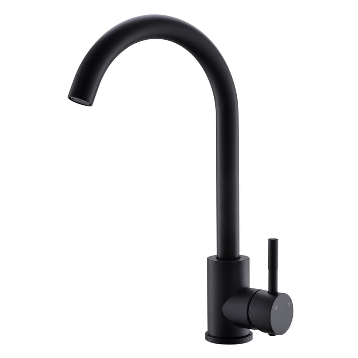 AIMADI Küchenarmatur Einhebelmischer, 360° Drehbarer Wasserhahn Küche aus Edelstahl, Hochwertige Spü