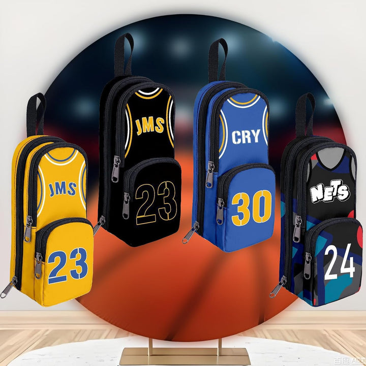 Basketball Player Federmäppchen Grosse Kapazität,Basketball Star Bunte 23 Trikot Federtasche,Grosse