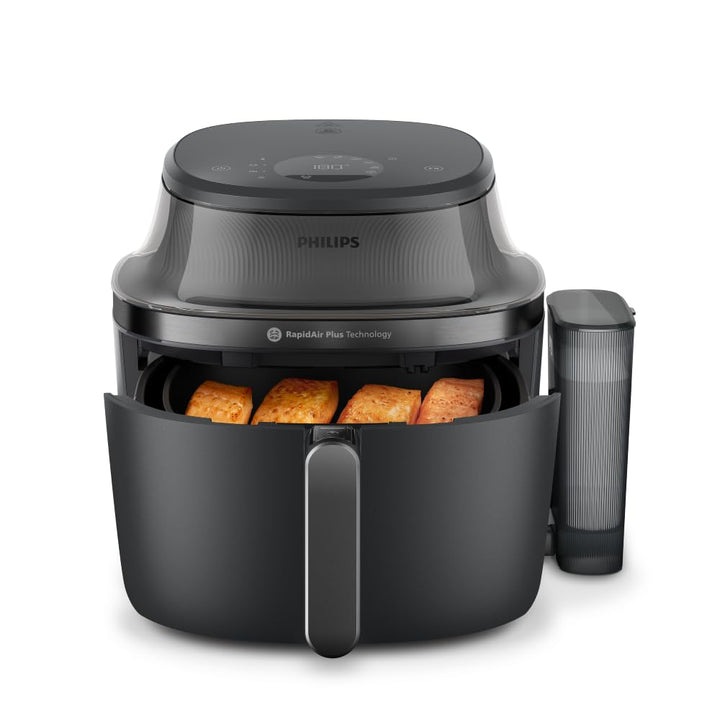 Philips Steam Airfryer 5000 Series Heissluftfritteuse mit Dampfgar-Funktion, Steam, Airfry, SteamFry