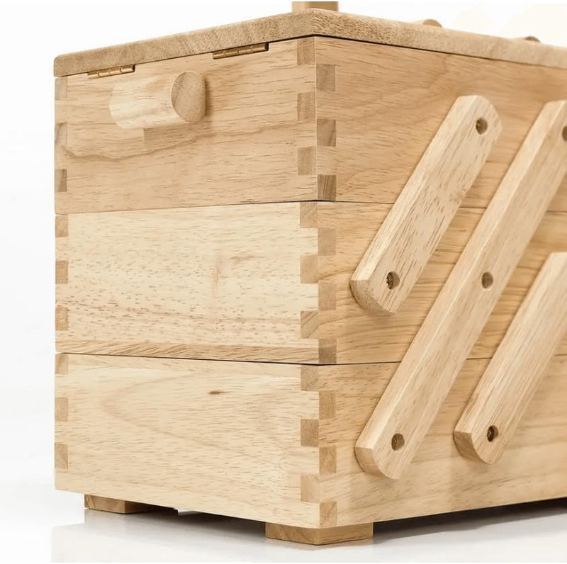 Prym 612548 Nähkasten/Nähkorb aus hellem Holz, L