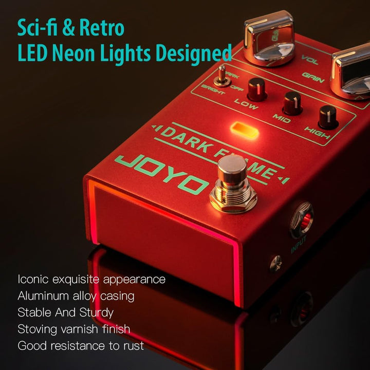 JOYO Modern Metal High Gain Distortion Gitarreneffektpedal mit verschiedenen Klangstilen für E-Gitar