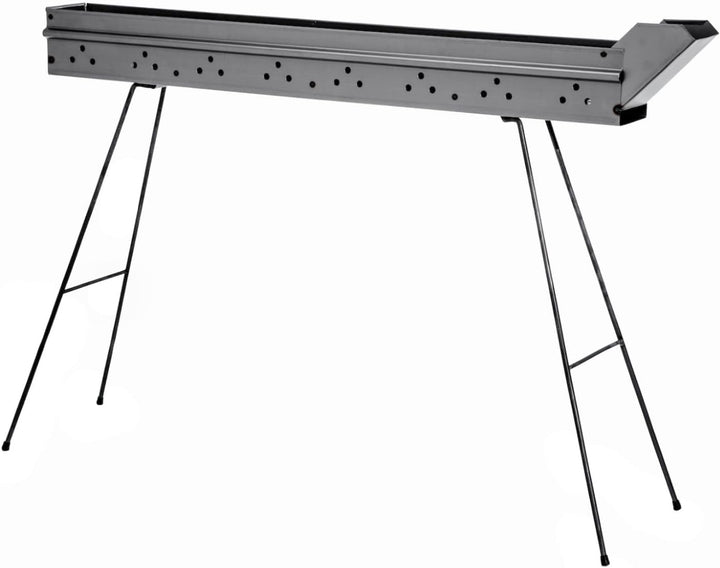 Fabermec Barbecue Spiesschengrill Holzkohlegrill für Fleischspiesschen, Würstchen, Spiesse 110 cm au