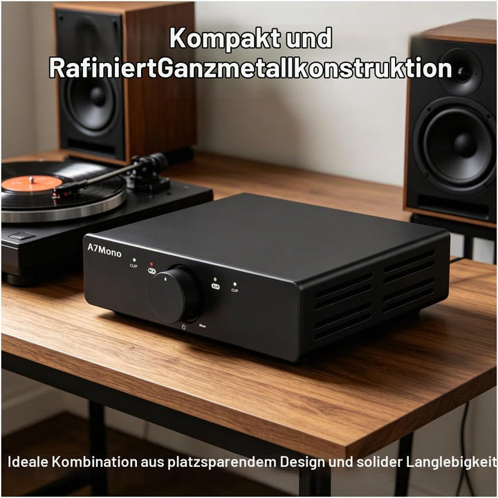 3E Audio A7Mono Stereo Leistungsverstärker TPA3255 1x480W PBTL Next Generation Hi-Fi Audio mit verbe