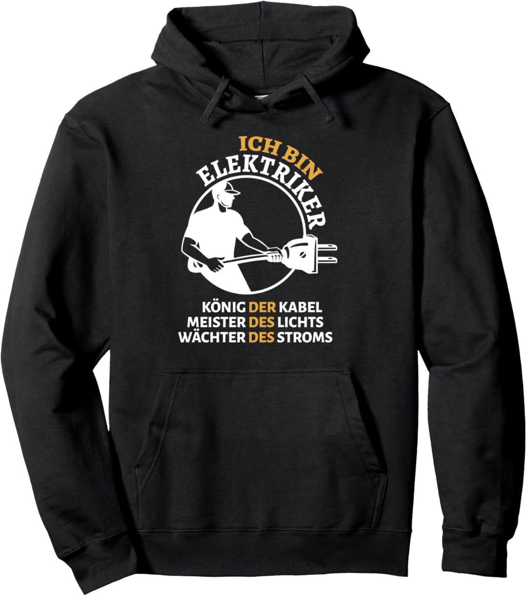 Ich bin Elektriker Handwerker Elektronen Widerstand Pullover Hoodie