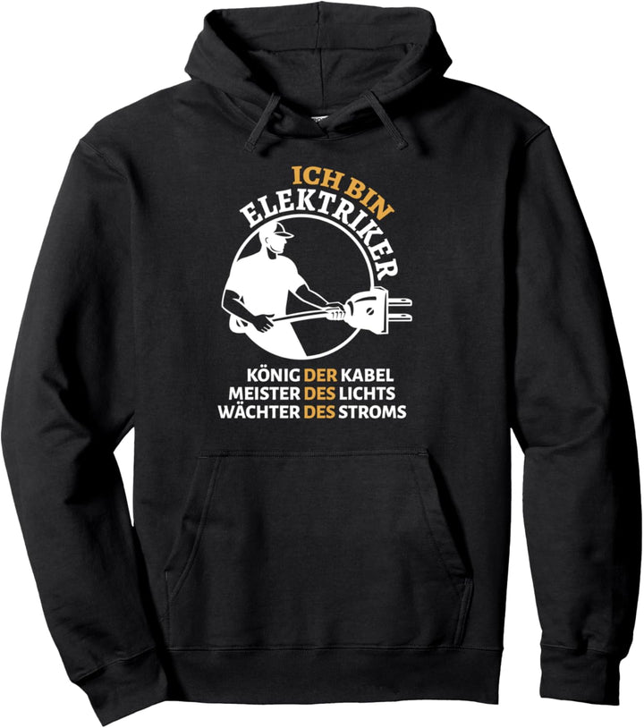 Ich bin Elektriker Handwerker Elektronen Widerstand Pullover Hoodie