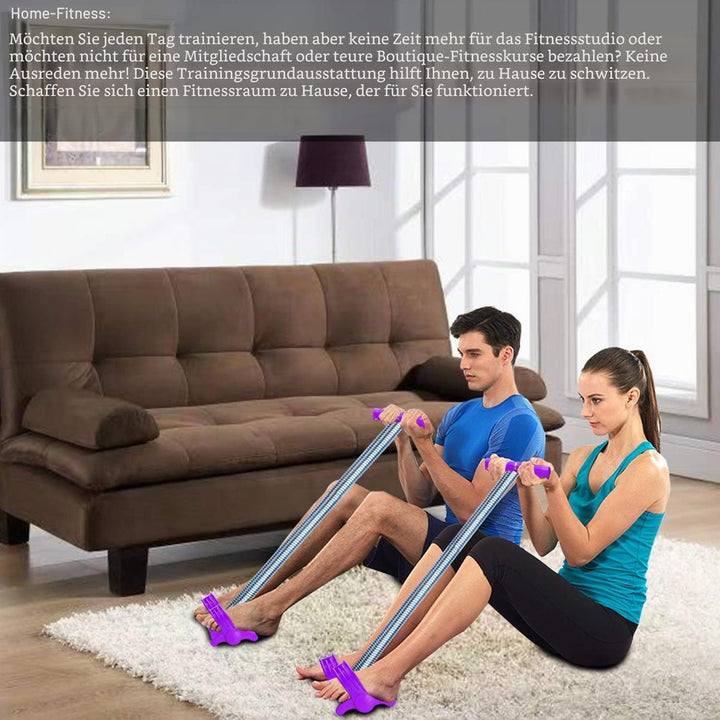 COVVY Multifunktionale Sportgerät Pedal Bodybuilding Expander Feder Schlauch Fusspeda Zugseil Fitnes