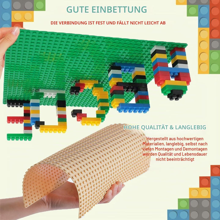 8 Platten-Set Bauplatte Kompatibel mit Meisten Marken,Classic Bausteine Grundplatte,Kompatibel mit B