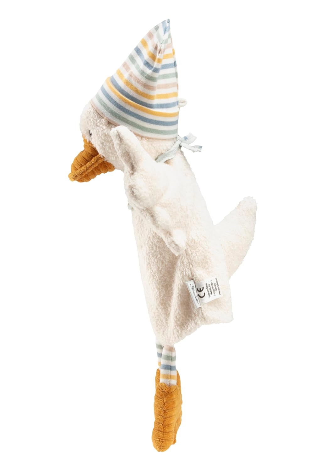 Sterntaler Handpuppe Ente Edda Lou mit Beanie Mütze, perfekt zum Geschichten erzählen, für das Kaspe