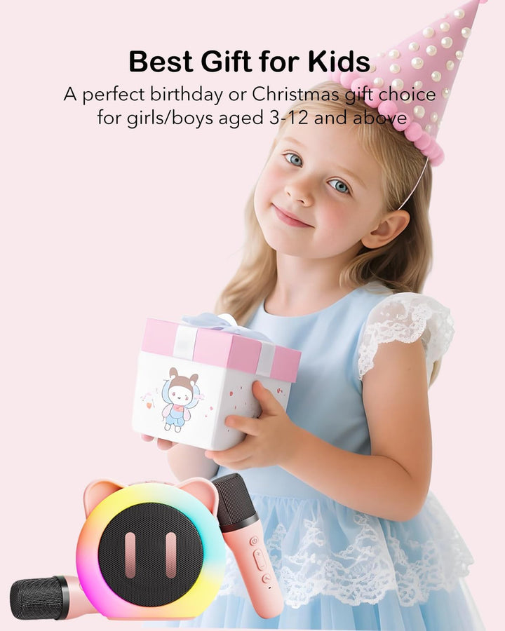 Karaoke Maschine Kinder, Kindertag Geschenk für Mädchen 3 4 5 6 7 8 9 10 11 12 Jahre,Mini Karaoke Ki