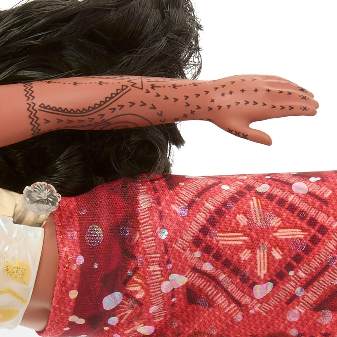 Mattel Spielzeuge aus Disney Vaiana 2, schwimmende Tautai Vaiana-Modepuppe mit 2 Zubehörteilen, Ober