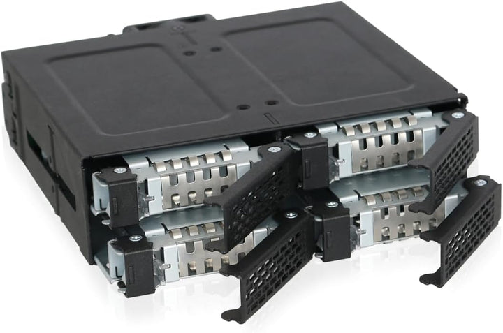 ICY DOCK Backplane IcyDock 4x6,3cm SATAI-III in 1x5,25" HDD/SSD sw, MB607SP-B, Schwarz