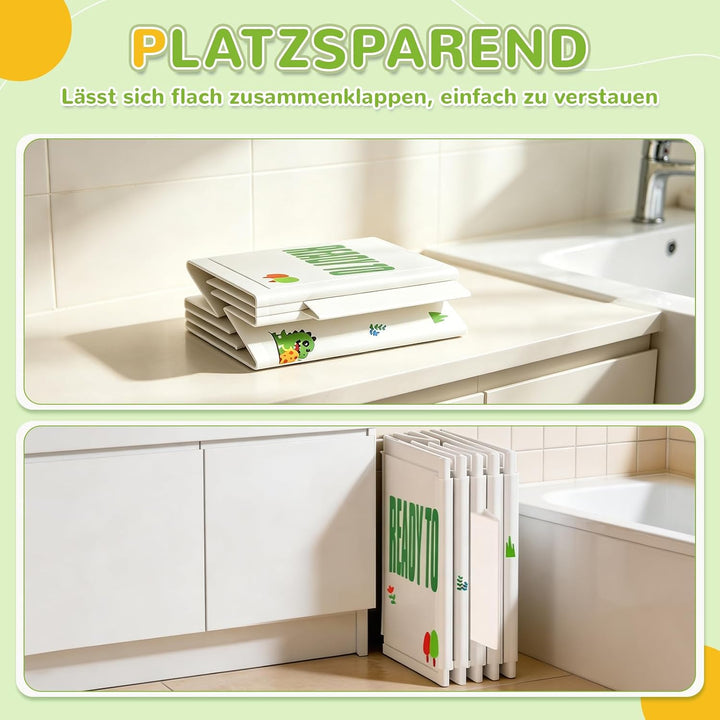 Faltbare Badewanne für Kinder &amp; Babys von 0–6 Jahren Platzsparend und Leicht, Kinderplanschbecken fü