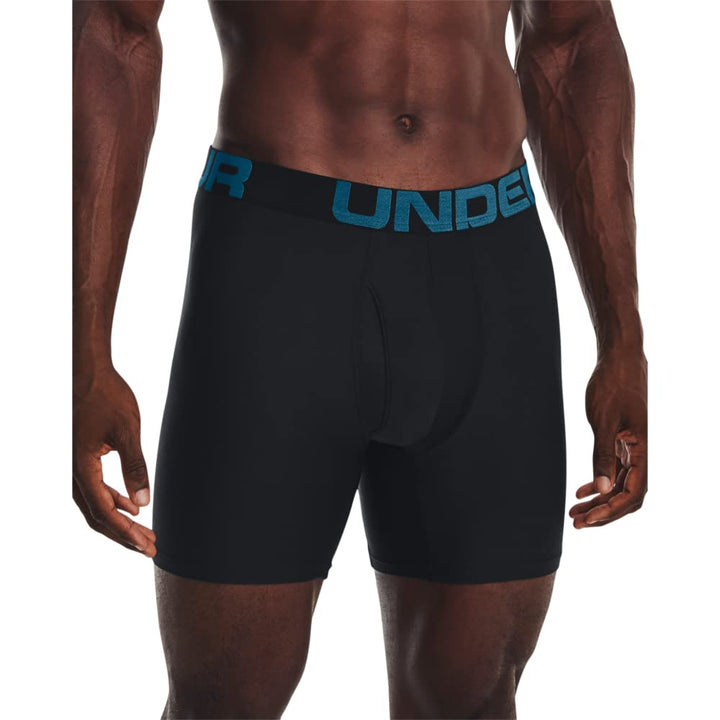 Under Armour Herren Tech Stretch Feuchtigkeitstransport Flachvorder Shorts XXL (006) Black/Static Bl