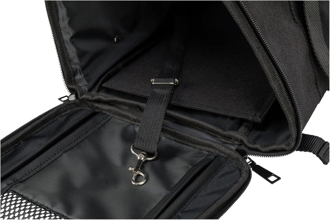 Trixie 2882 Rucksack Connor, 42 × 29 × 21 cm, schwarz/grau, schwarz/grau