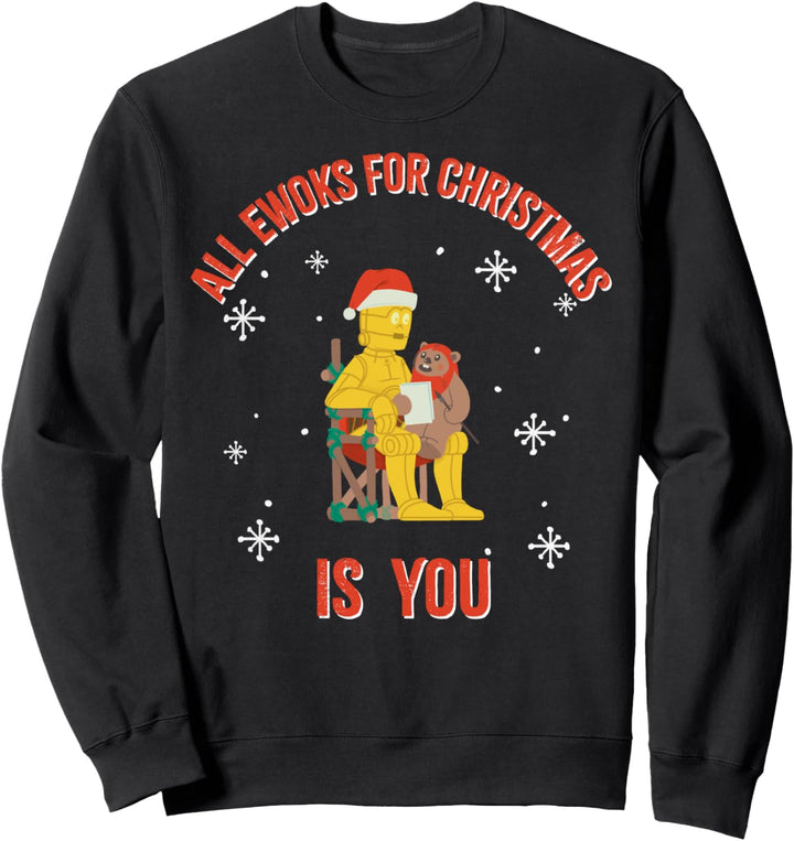 Star Wars Christmas C-3PO All Ewoks For Christmas Is You Sweatshirt