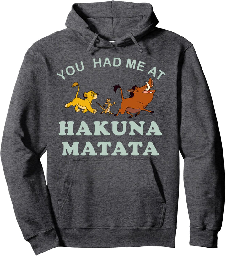 Disney Lion King You Had Me At Hakuna Matata Trio Pullover Hoodie