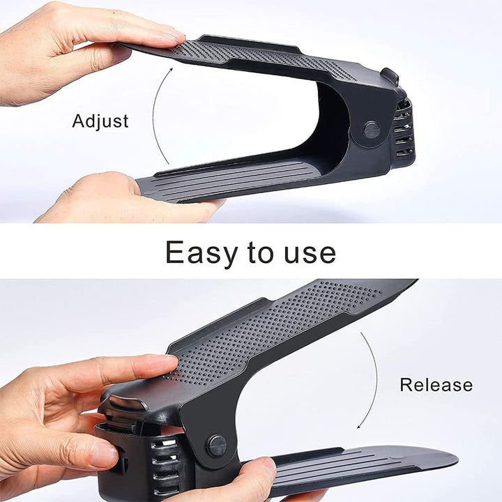 LANTUS Einstellbare Schuhstapler,rutschfest Shoe Organizer, 60 Stück Schuhorganizer Platzsparend Ver