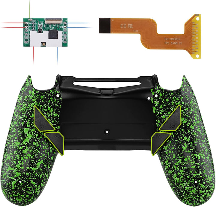 eXtremeRate Programmierbar Dawn Remap Kit für ps4 Controller, Rückseite Hülle Gehäuse Case&Upgrade-B
